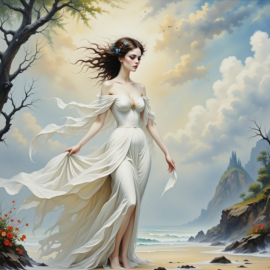 A Whiter Shade of Pale Abstract