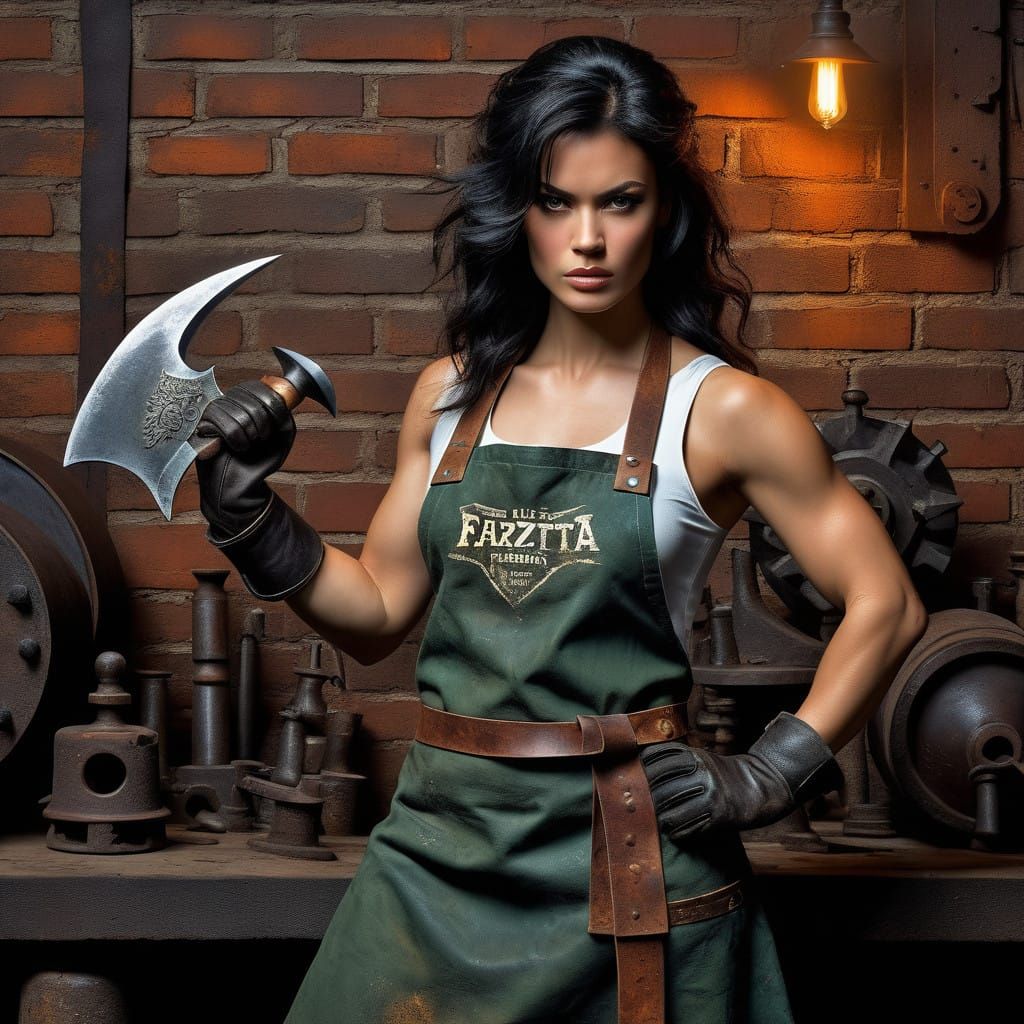 STYLE: "In the style of Greg Manchess and Frank Frazetta, bl...