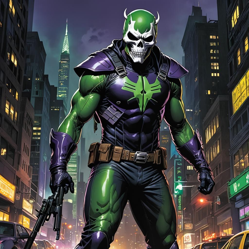 Gotham Vigilante: Anime-Style Comic Book Art