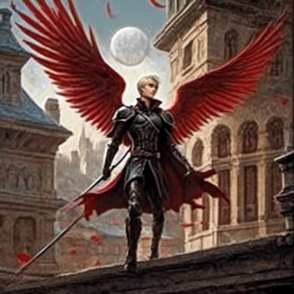 Eros with Red Wings: Comic Book Art