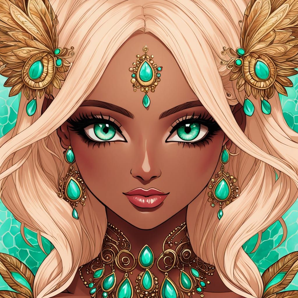 Strikingly Beautiful Indian Demigirl in Fairie Chic Aestheti...