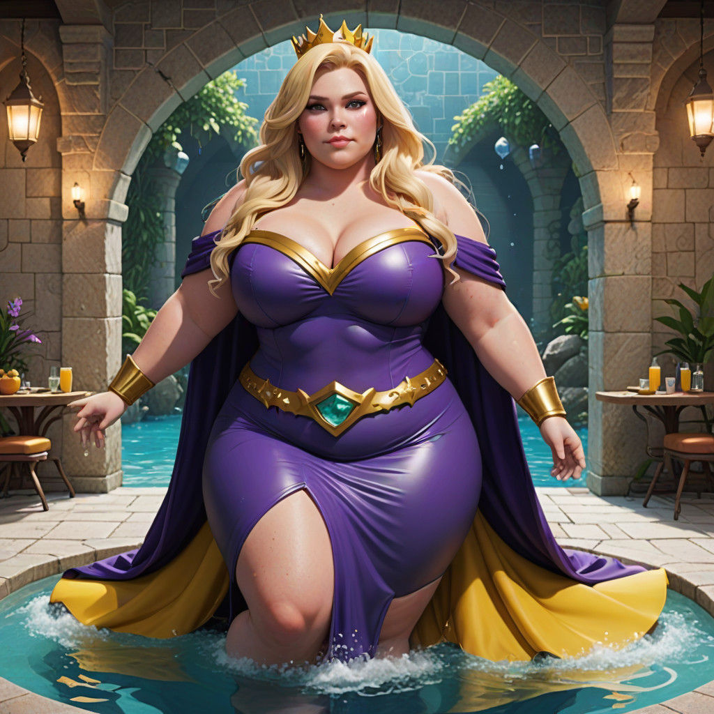 Cyborg Superhero Rescues Shimmering Mermaid