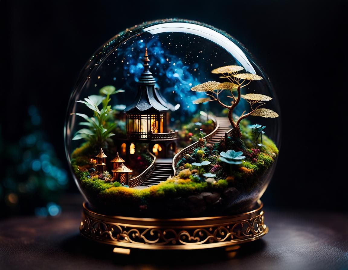 Inside a Small Terrarium