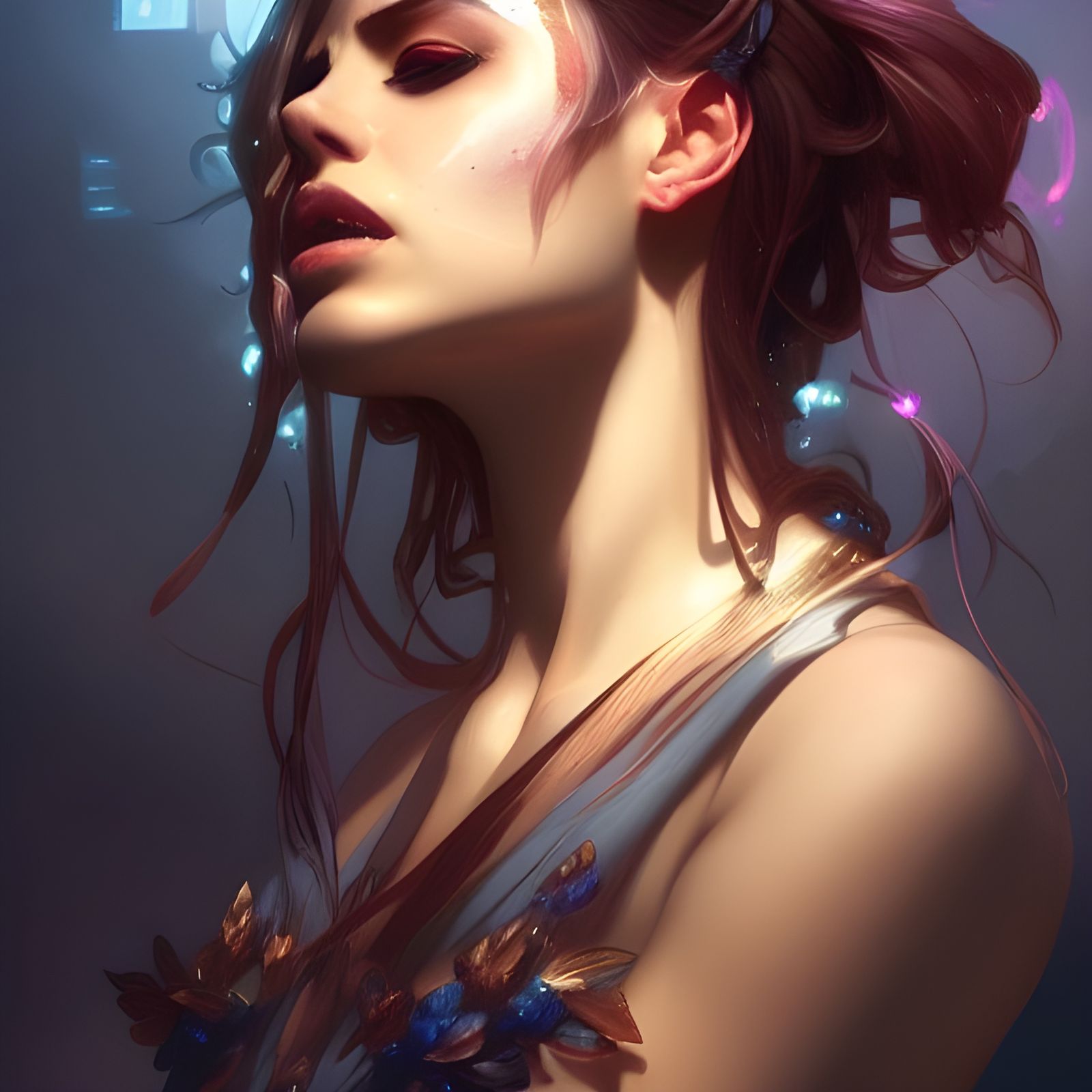 Electra Portrait in Hyperdetailed Artstation Style