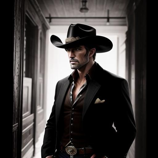 Handsome Cowboy Portrait