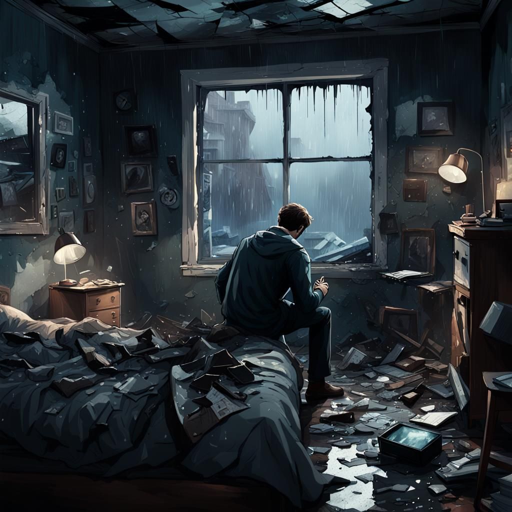 Dark and Stormy Awakening: Cinematic 3D Render