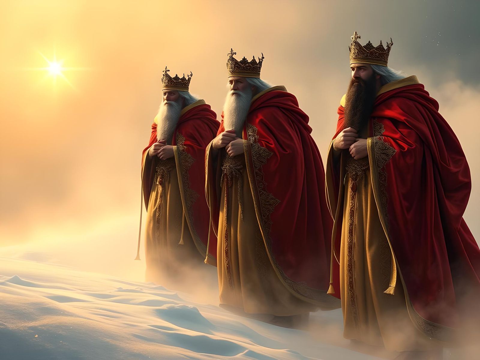 Three Kings: Ethereal Fantasy in Luminist Style