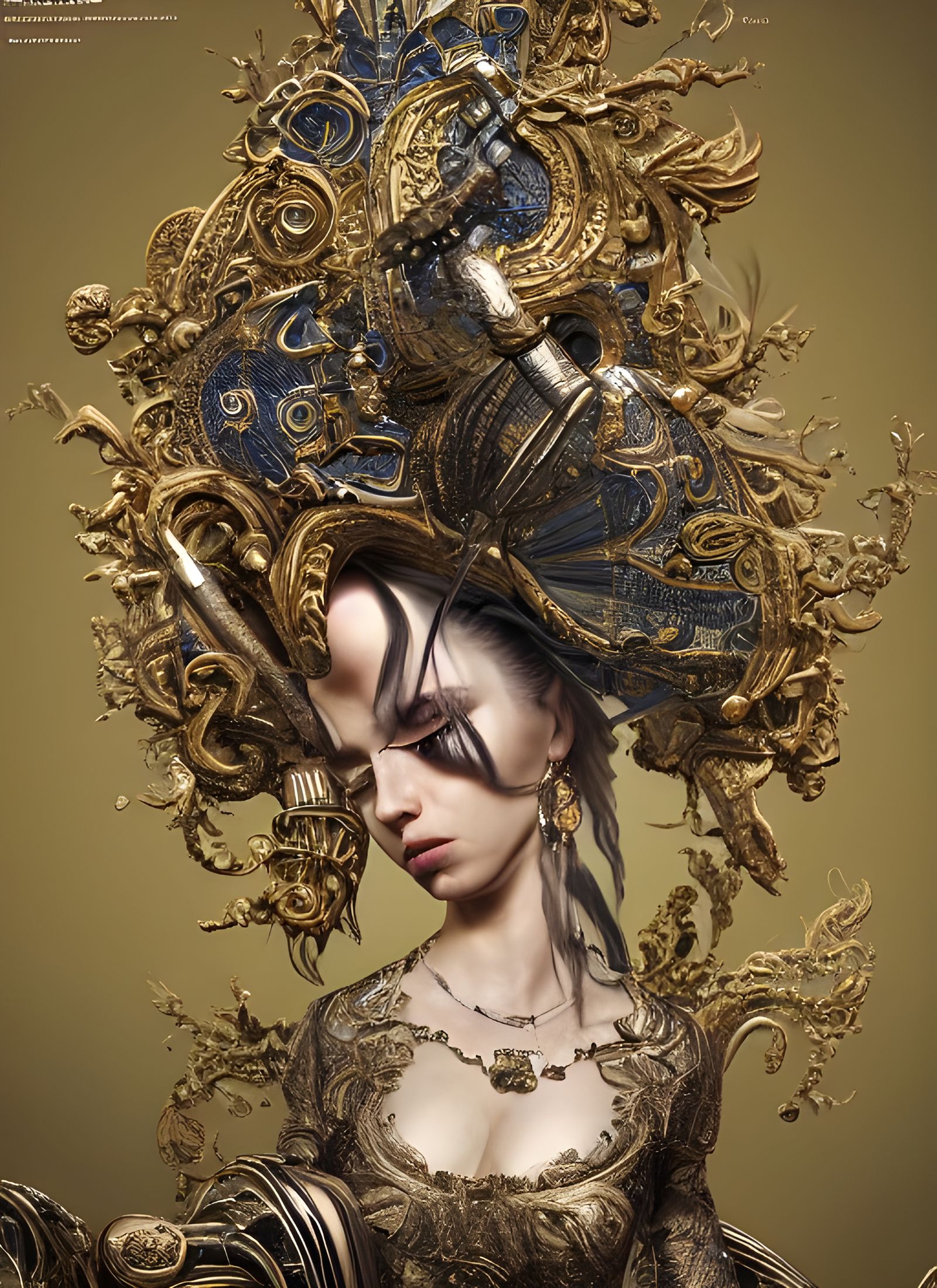 Hyperrealistic Ornate Panorama in Post-Production Style