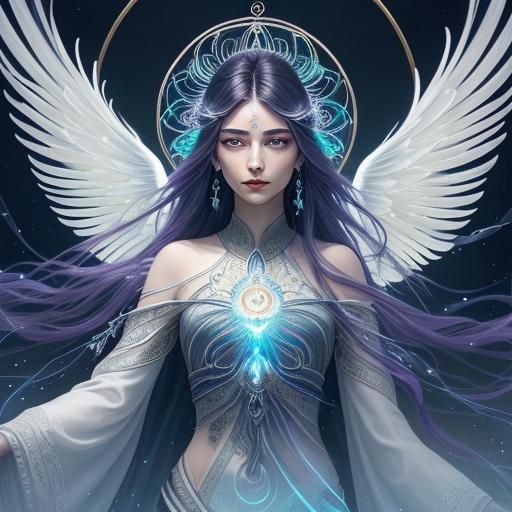 Ethereal Holy Spirit Radiating Divine Aura