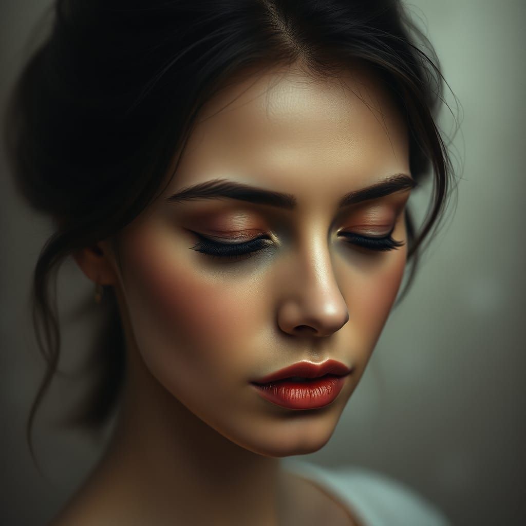 Serene Woman in Soft Light