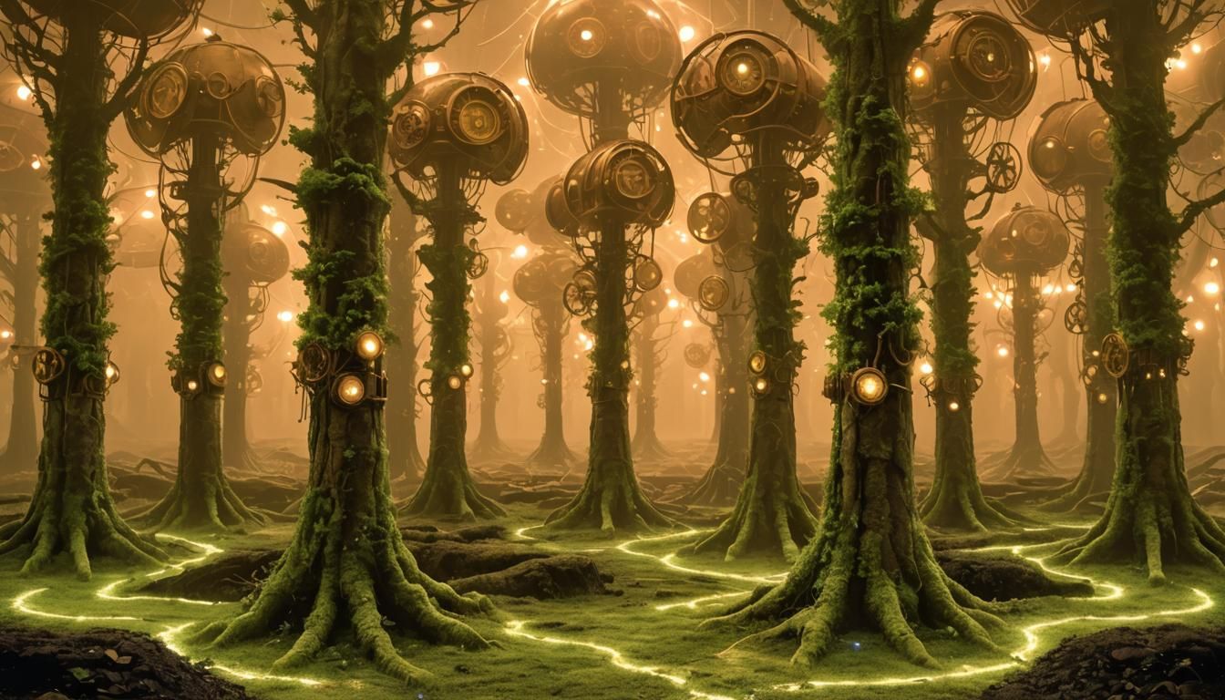 Magic Glowing Steampunk Design