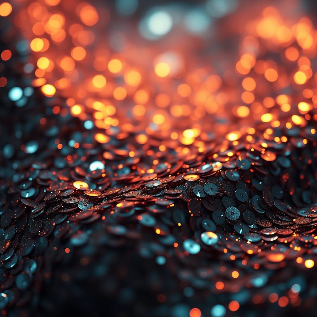 Luxurious Sequins in Cinematic Detail