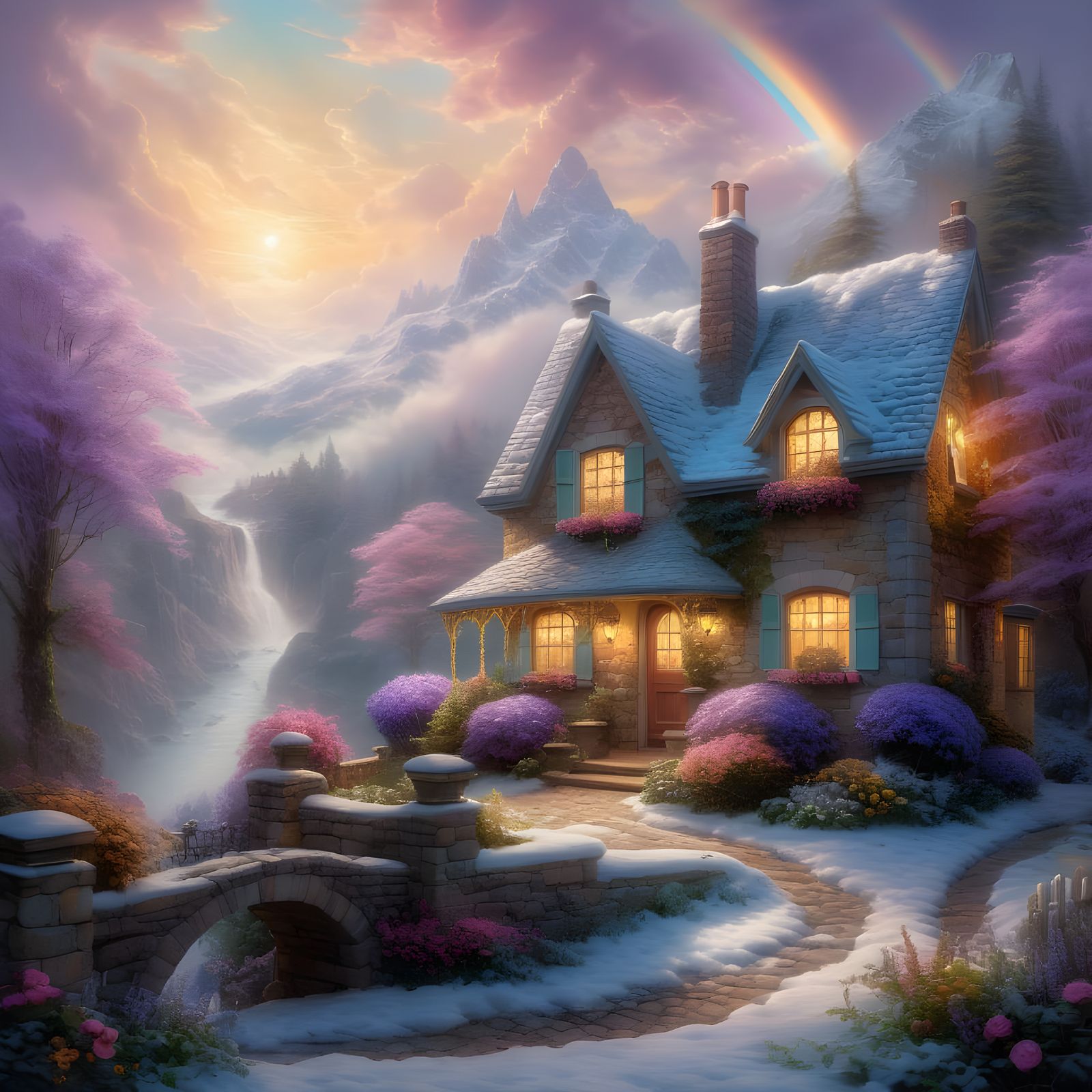Enchanted Morning in Whimsical Cottage