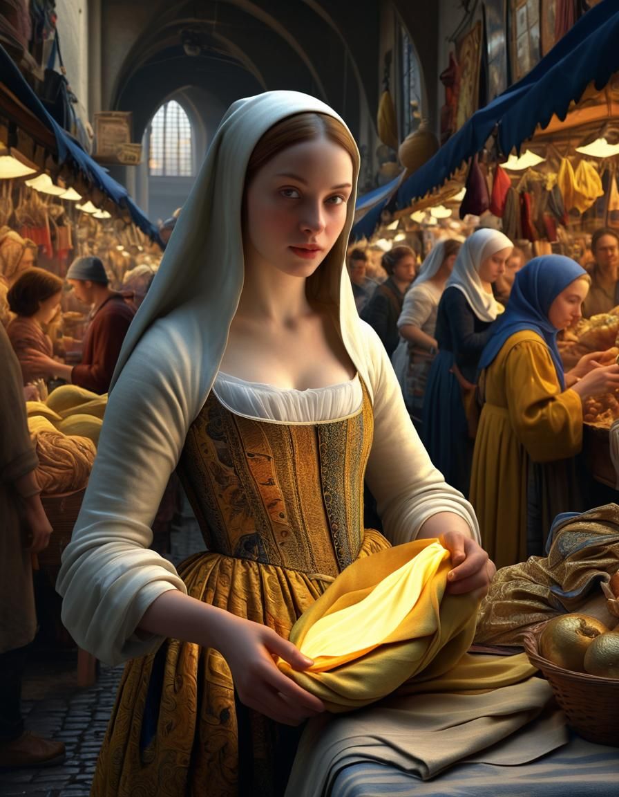Surreal 15th Century Life in Bizarre Matte Painting