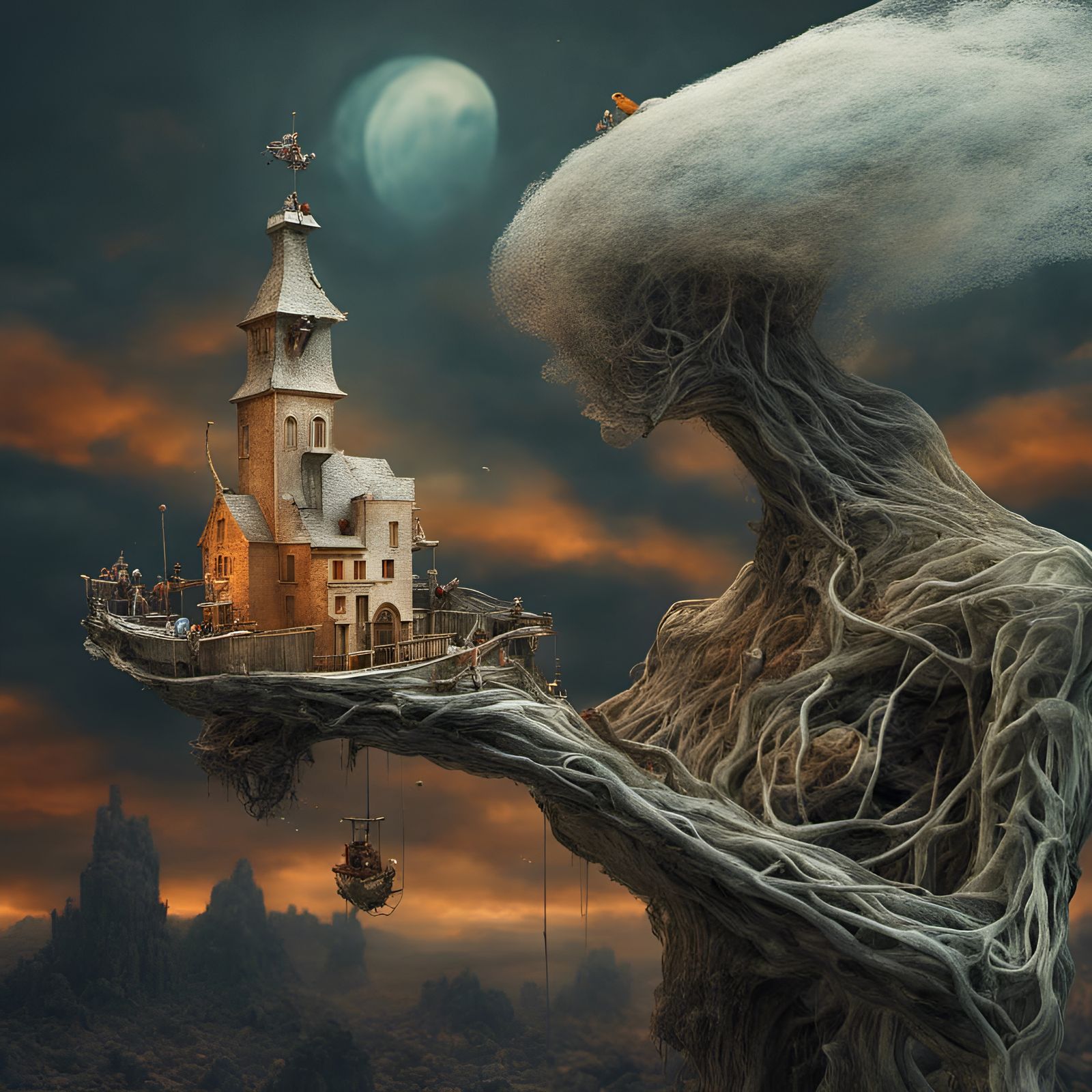 Magical Biological Dreamscape by Remedios Varo