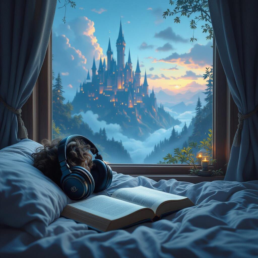 Fantasy World Beyond the Window: Detailed Matte Painting