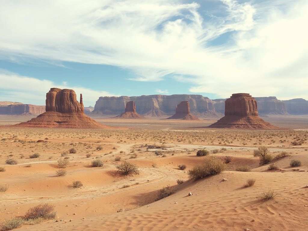 Classic Deserted Landscape Painting