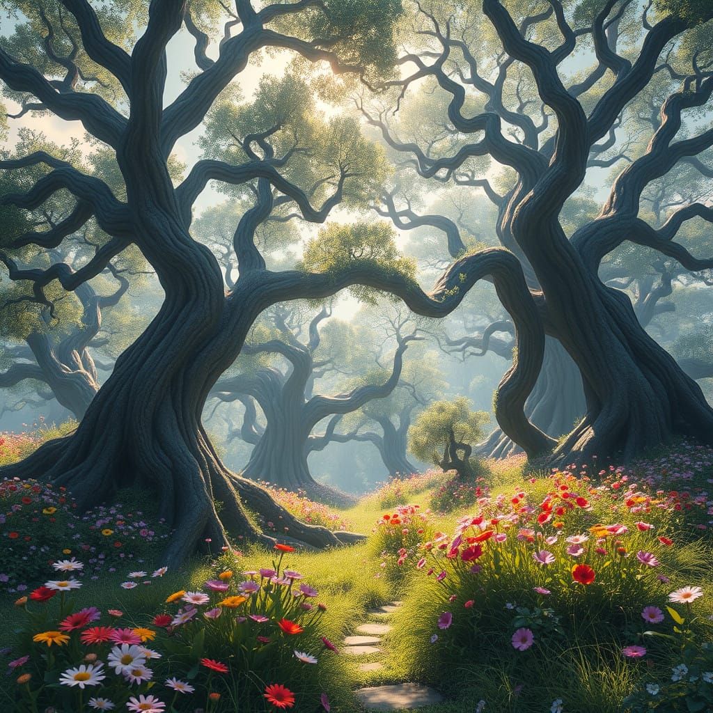 Ethereal Nature in Vibrant Color