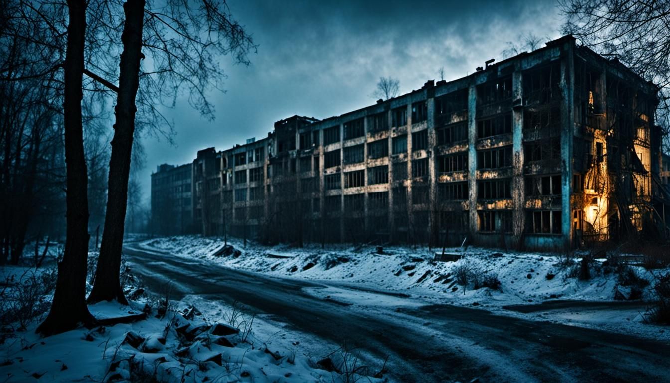 Sinister Double Exposure of Pripyat After Chernobyl