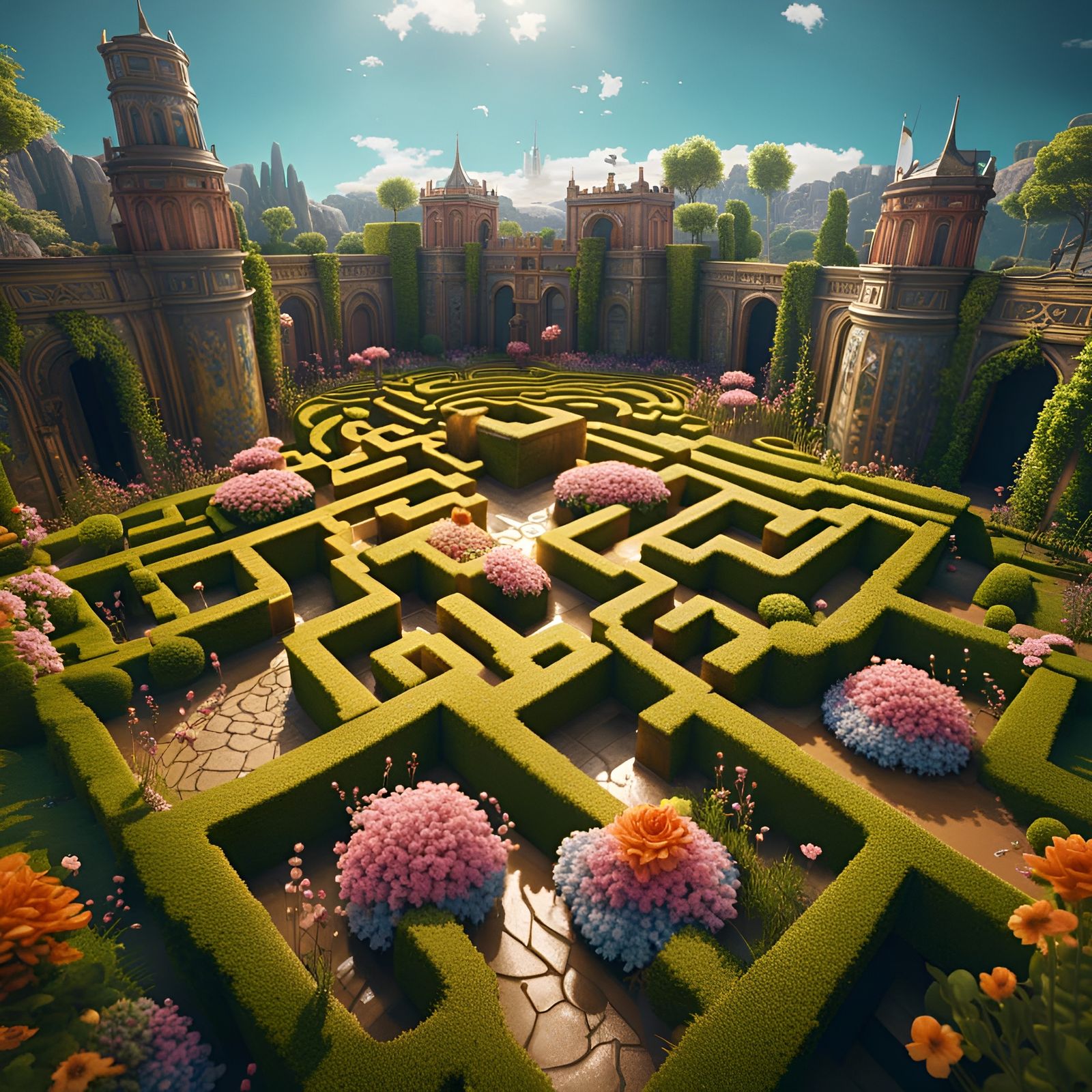 Windsor Castle Maze Garden