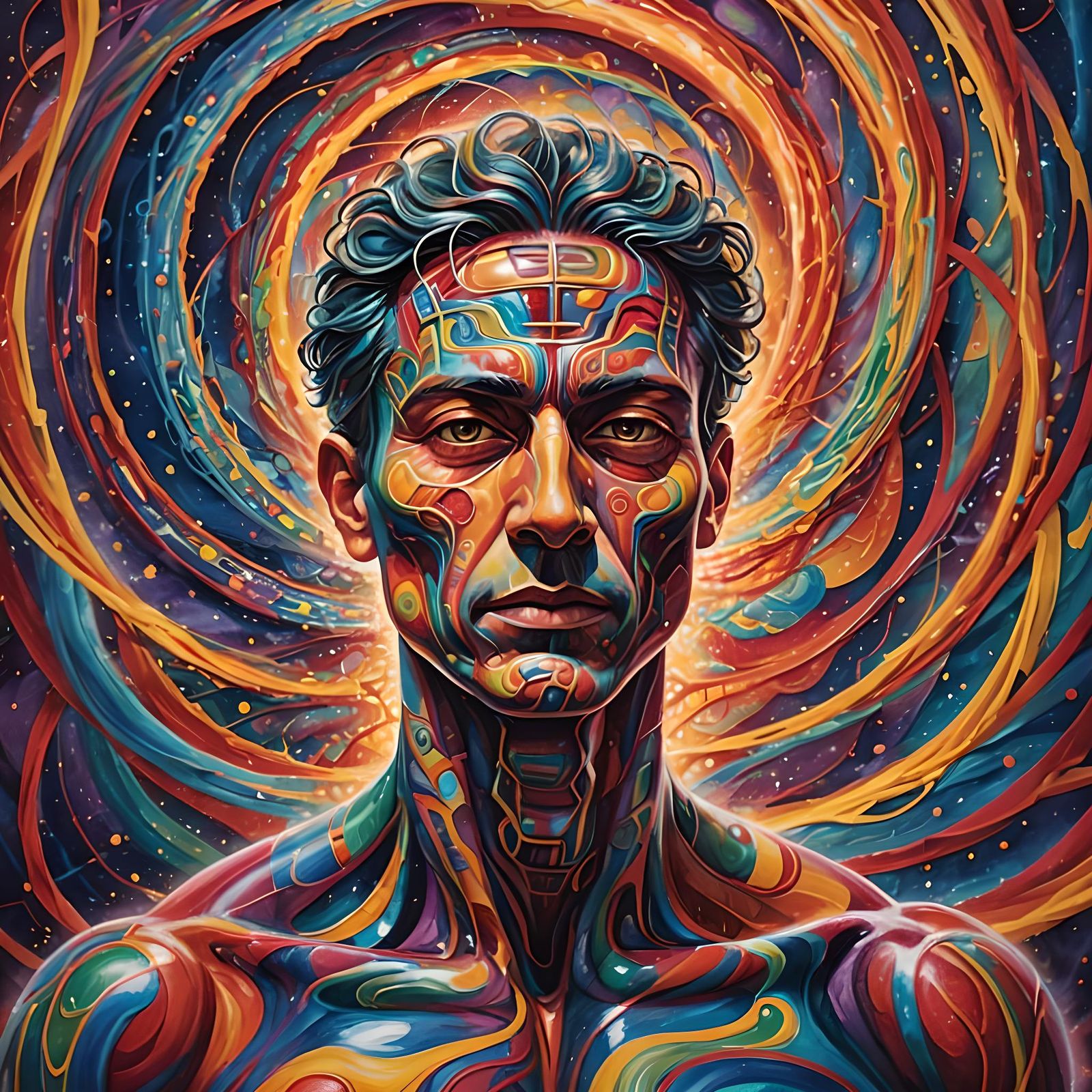 Psychedelic Vision: Harmony and Unity in a Solar System