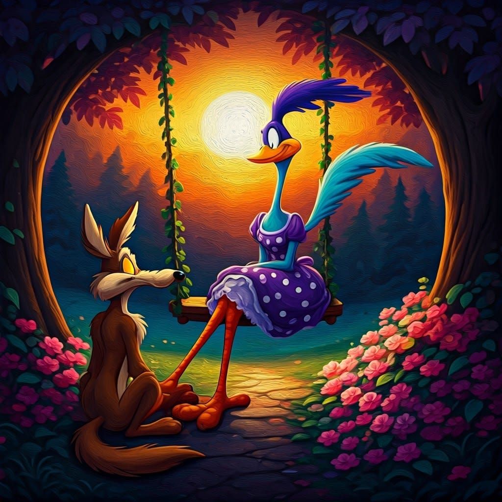 Cartoon Style Animal Couples ( I Love you my darling )