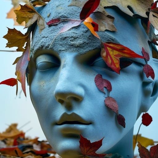 Bleeding Mannequin in Art Studio: Hyperrealistic Portrait