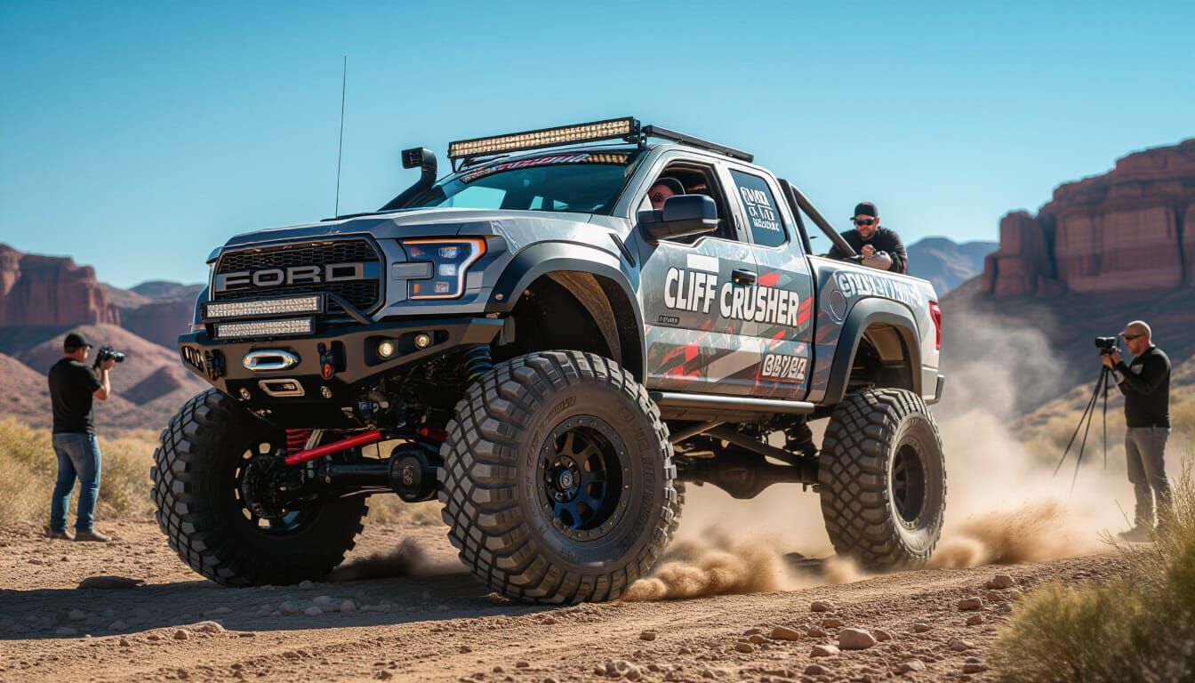 Rock Crawler Truck 'Cliff Crusher' with Spotters