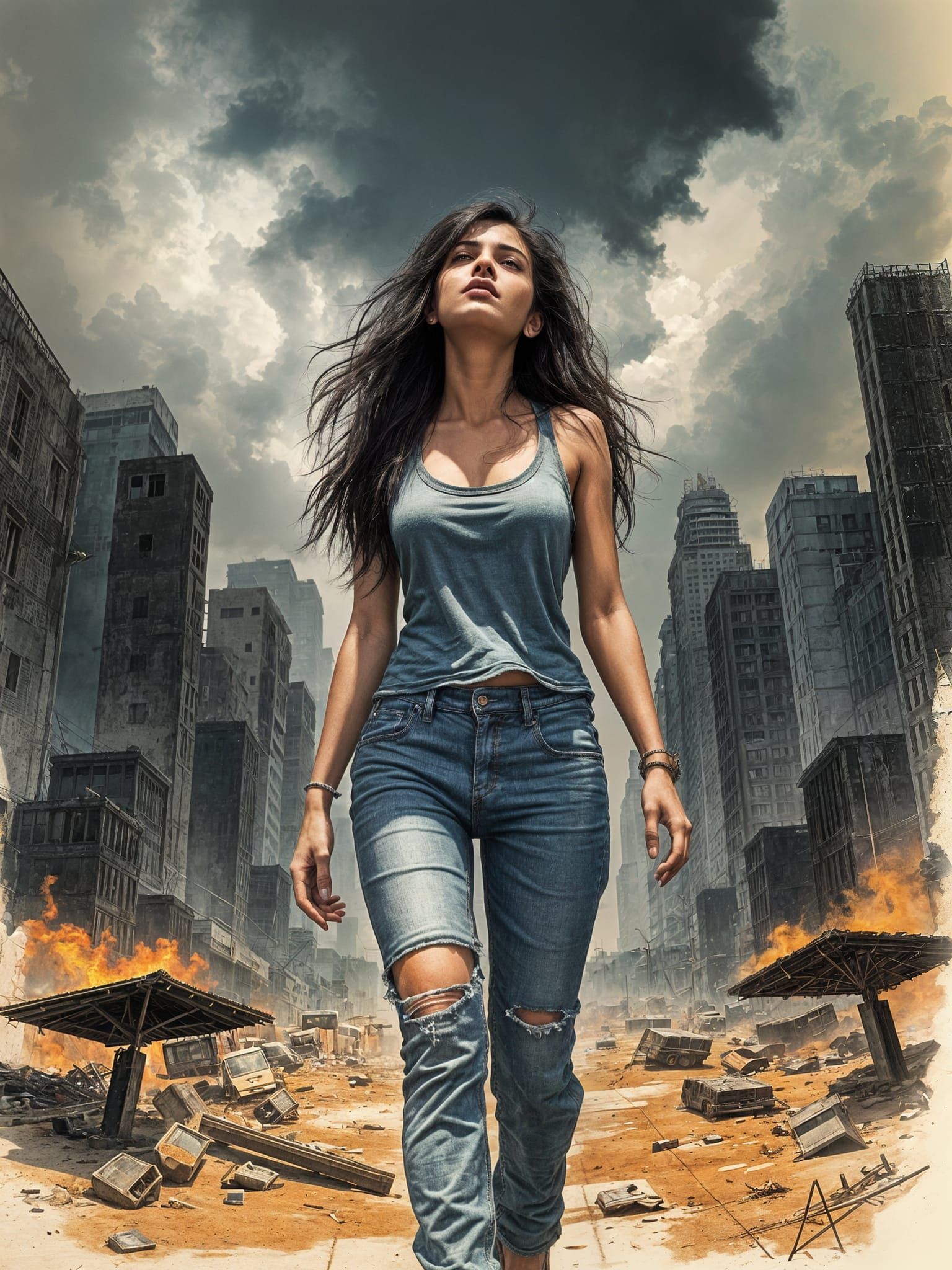 Walking Through Ruins of a Dystopian Future