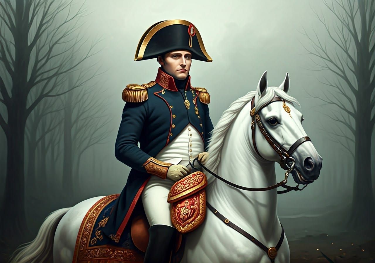 Napoleon Rides into Battle