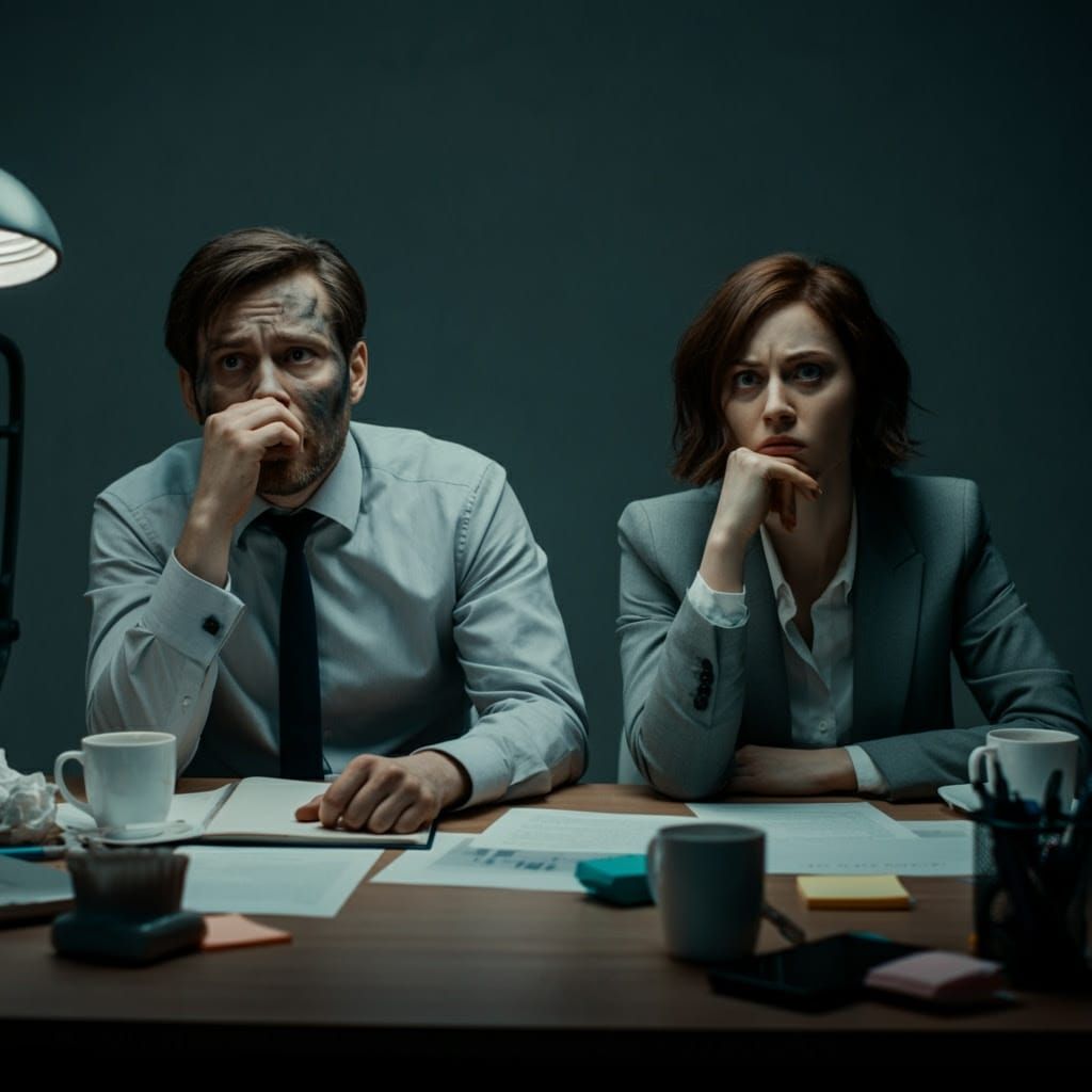 Entrepreneurs Lost in Thought, Cinematic Film Still