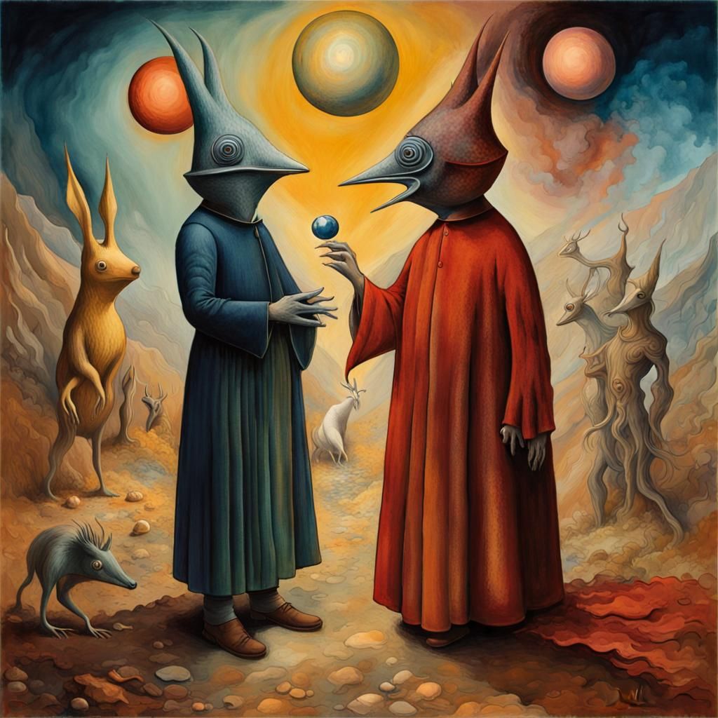 Magical Dreamscape in Surreal Dark Fantasy Style