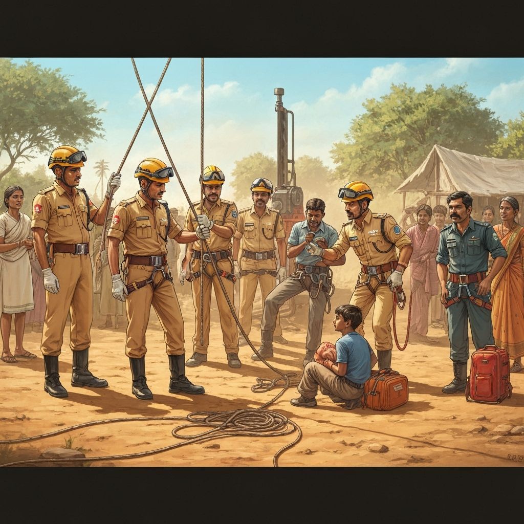 Intense Rescue Operation in Rural India