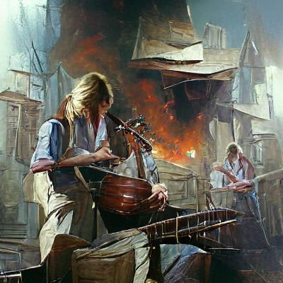 Desolate Ash Towns: A Gurney-esque Oil Painting