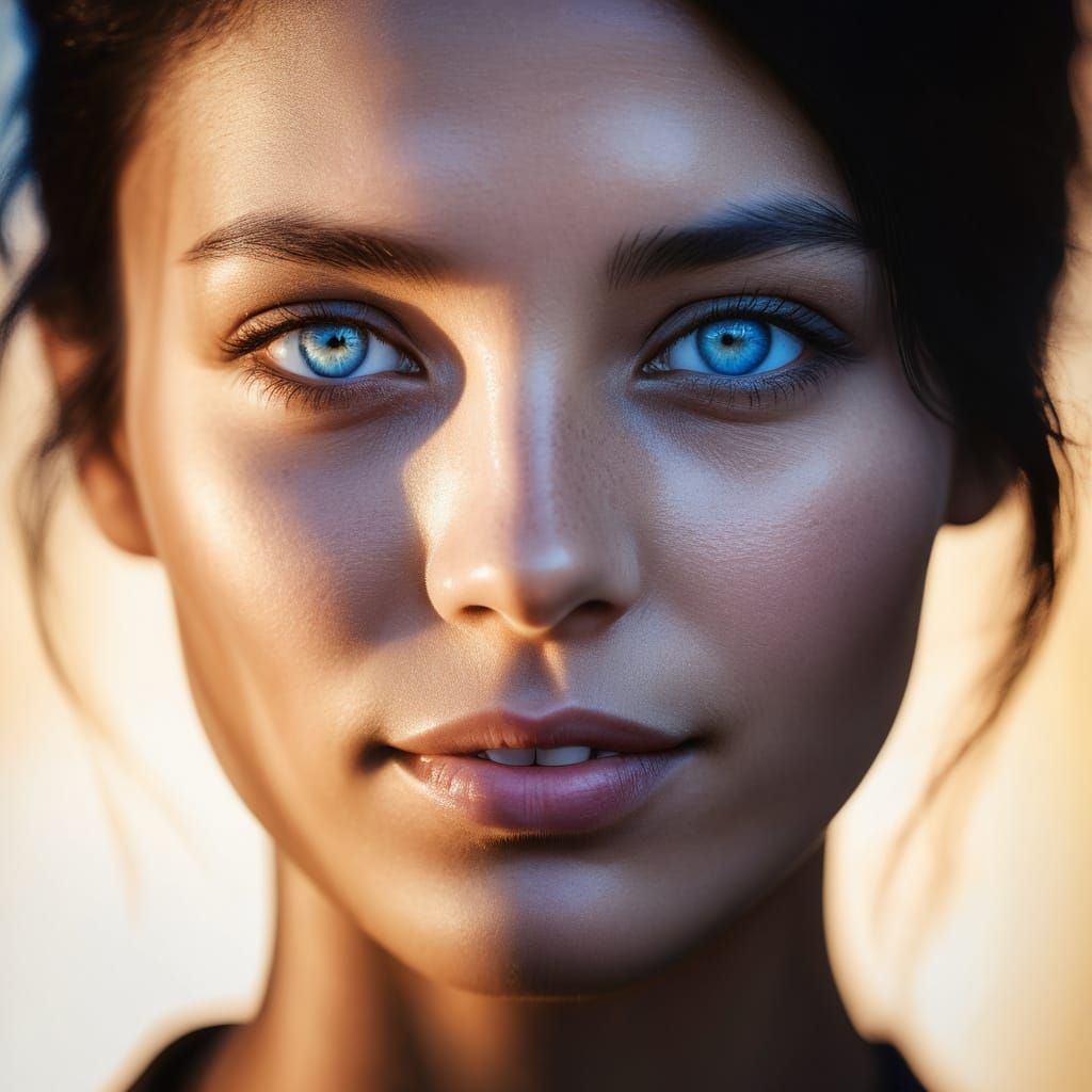 Hyper-Realistic Oil Portrait of a Beautiful Woman