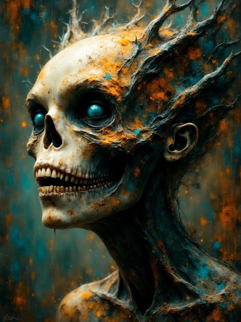 Ethereal Being in Double Exposure