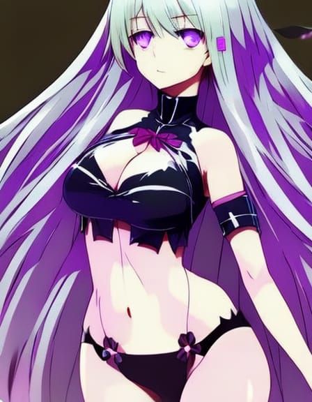 Anime Woman with Blonde Hair in Manga Style