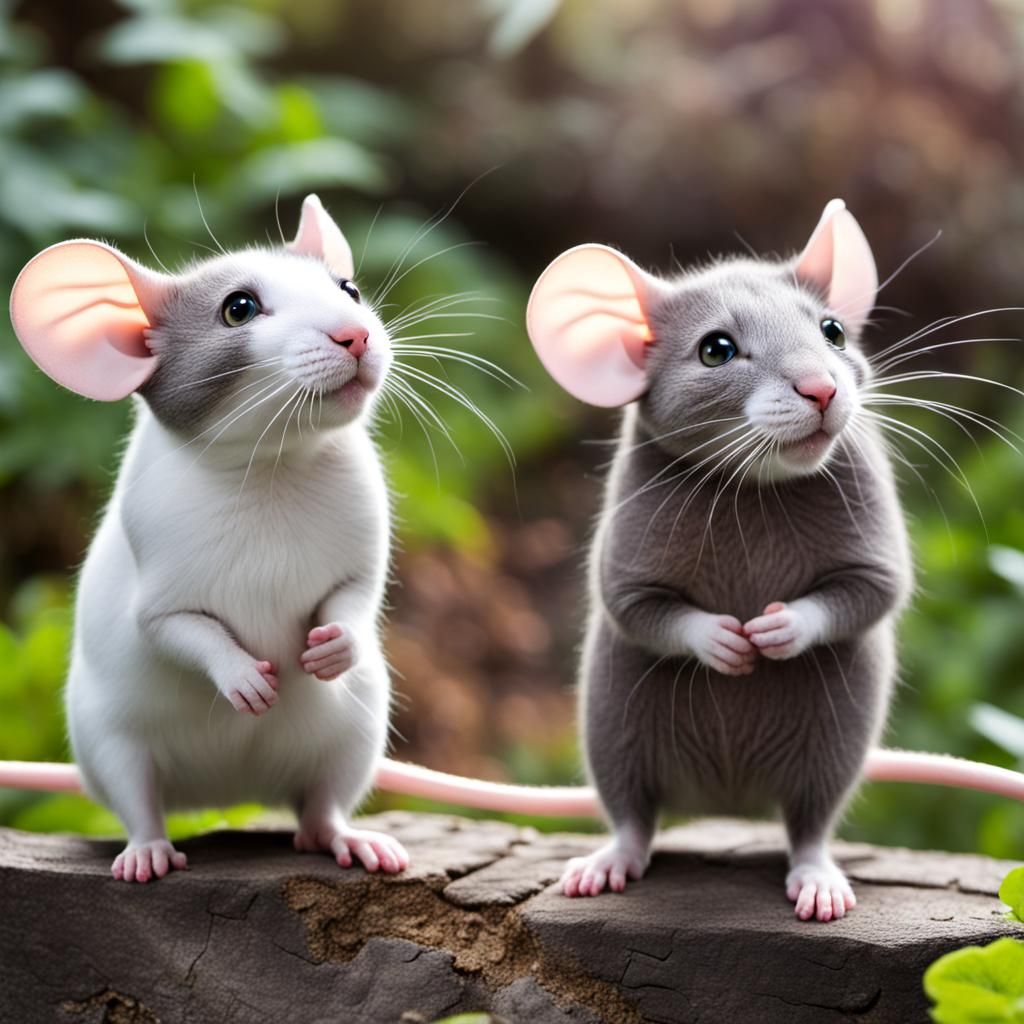 Three Mice on an Adventure in Cat Land