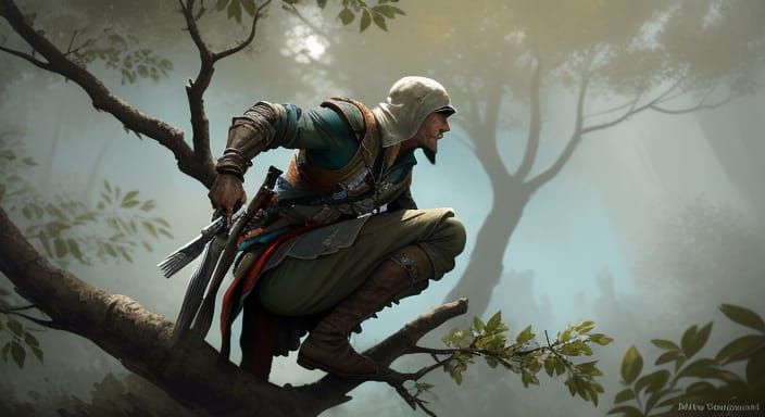 Assassin's Creed Connor Kenway in Stealthful Vigilance