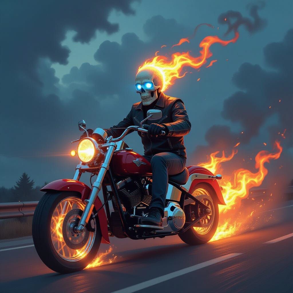 El motorista fantasma