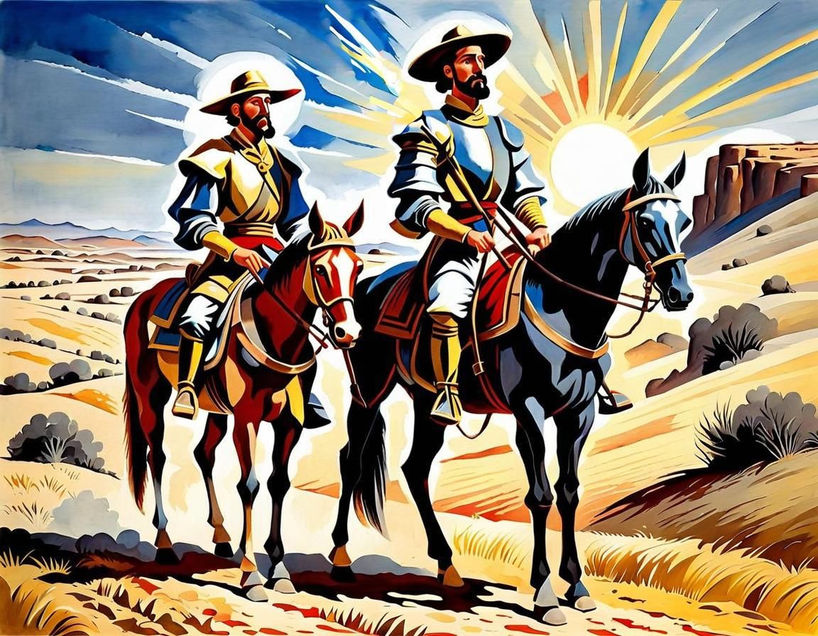 Don Quijote de la Mancha y Sancho Panza