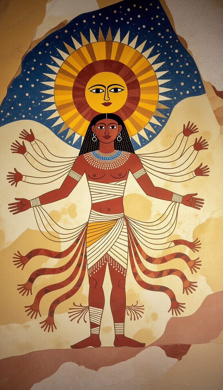 Paleolithic Cave Art of Celestial Ritual Figure