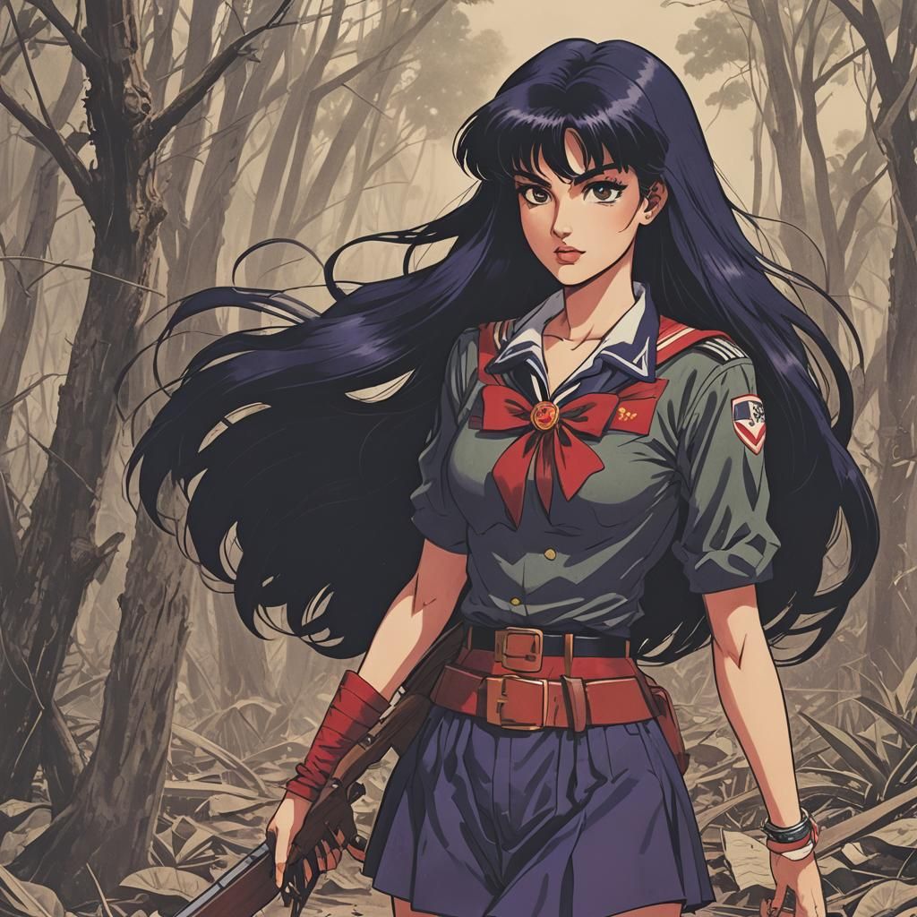 Sailor Mars in Vietnam War Setting