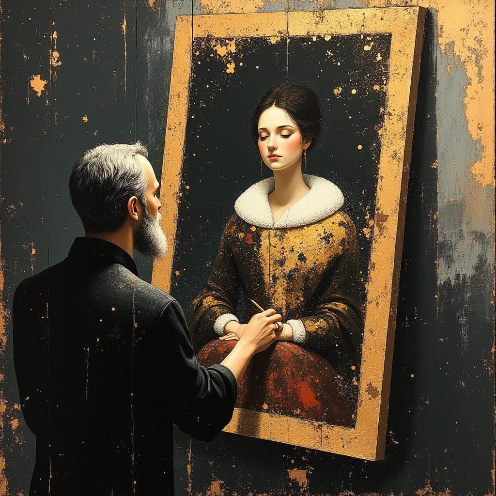 Painter Brings Noble Portrait to Life in Divine Oil Style