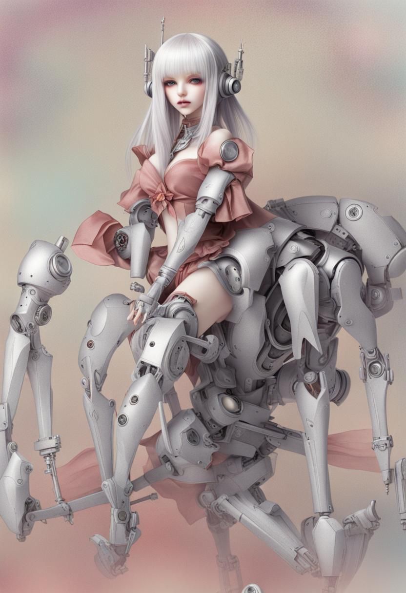 Robot Ball Jointed Doll - AI Generated