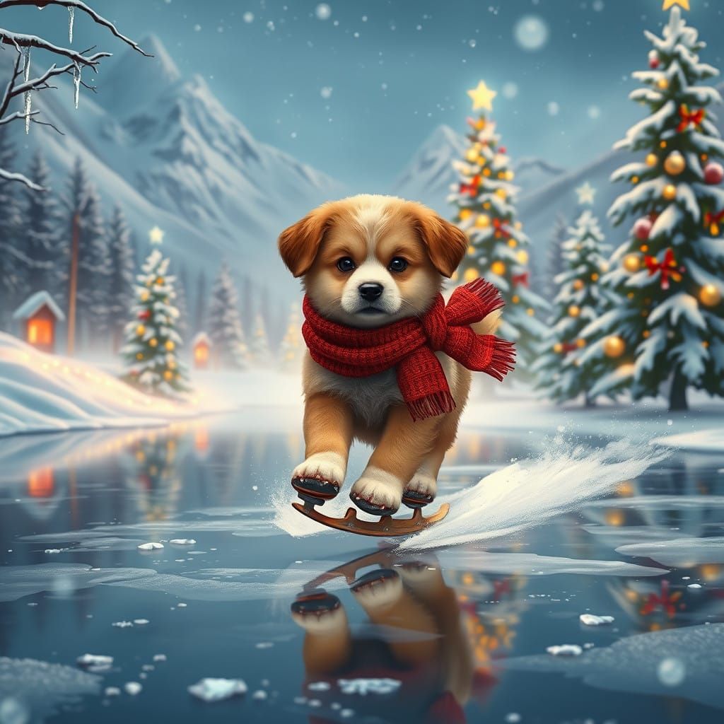 Surreal Winter Wonderland Captured in Whimsical Christmas Ar...