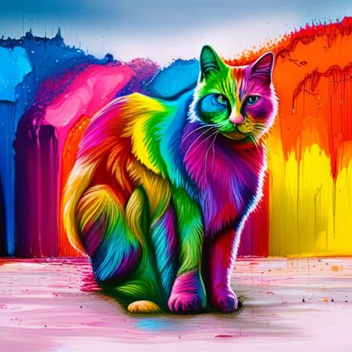 Rainbow cat