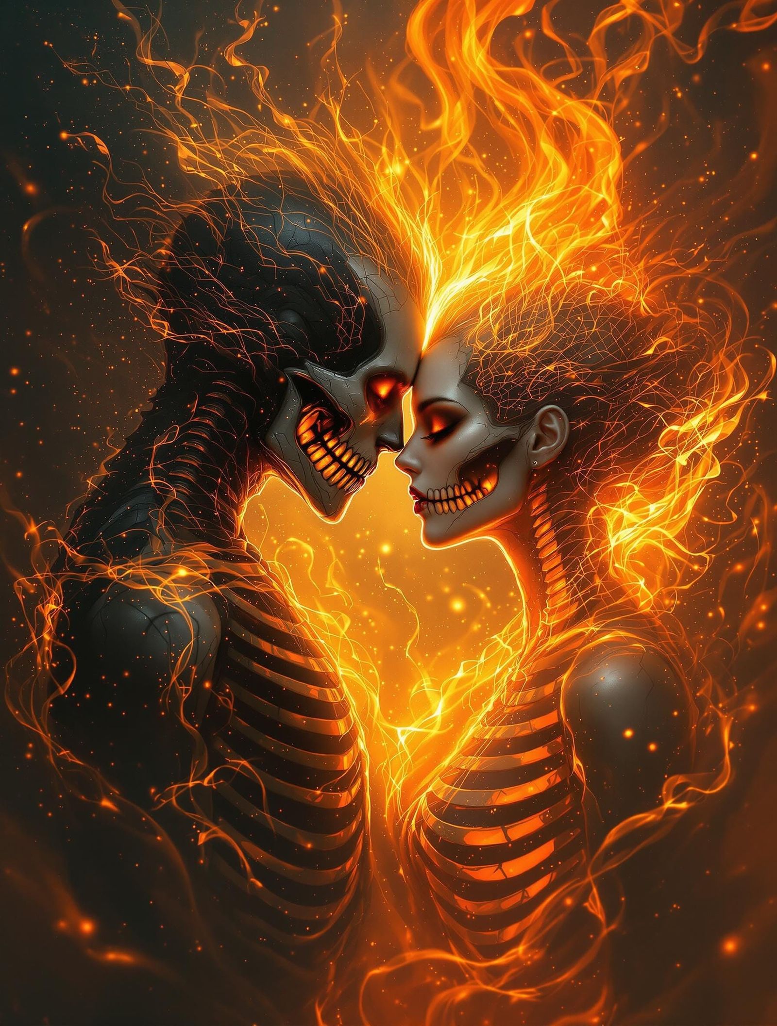 Undead Inferno Twin Flames Concept Art