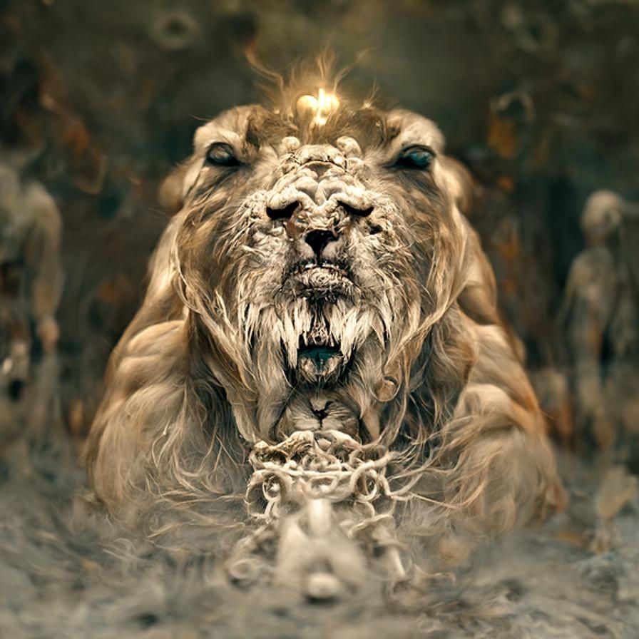 Majestic Lioness: Freedom in a Photorealistic Rendering