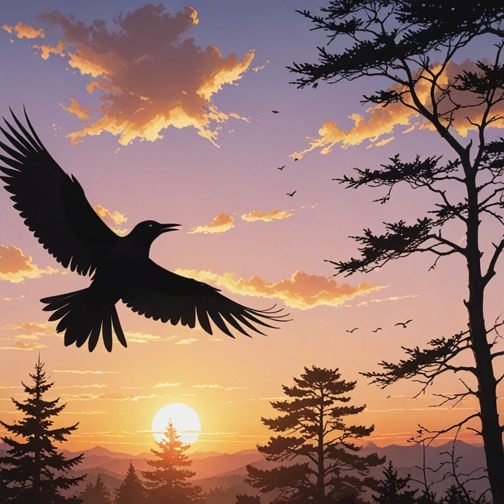 Serenity in Anime-Inspired Sunset